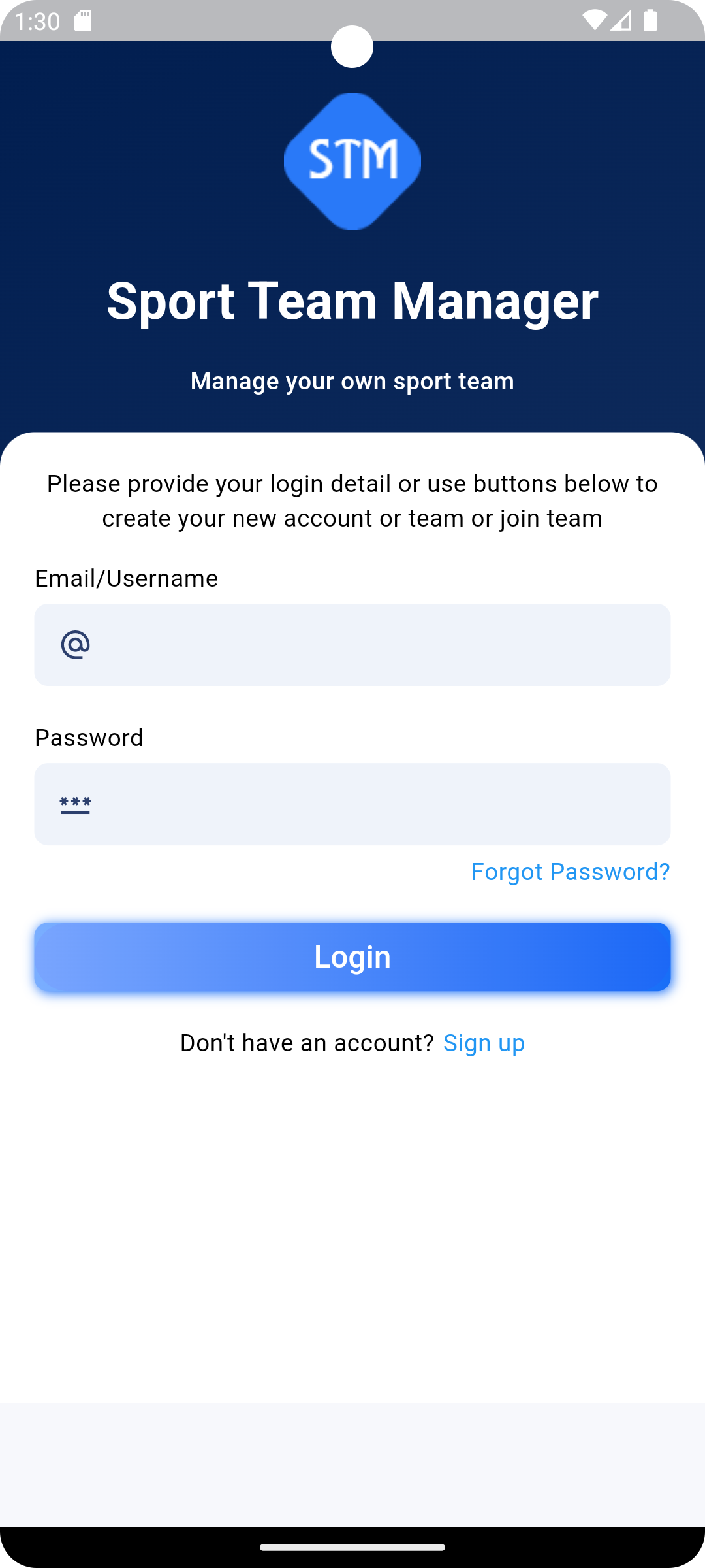 Login Form Login Form