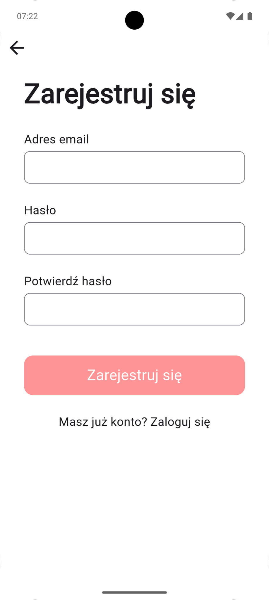 registration page